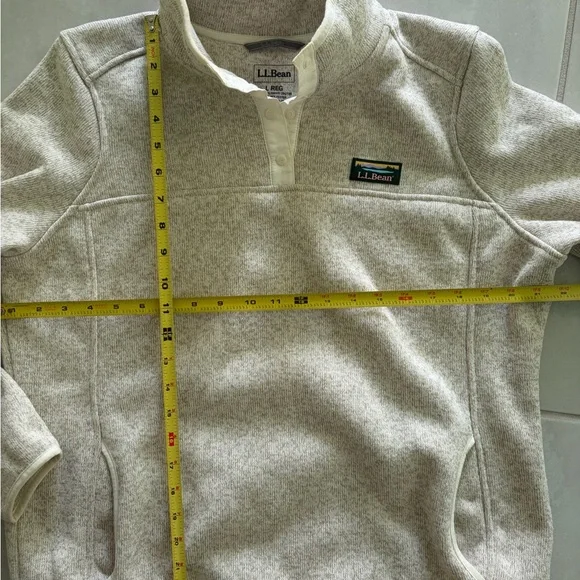 L.L. Bean Off-White Button-Up Jacket- Women - Picture 2 of 4